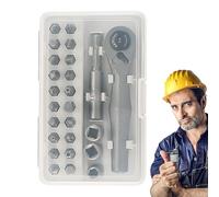 Mini Ratchet Wrench - Repair Tool with Built-in High Strength Magnet | Mini Ratchet Screwdriver Bit Set, for Television Electronic and Mechanical Components Assembly