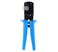 Mini Ratcheting Crimping Tool, 0.049-0.1 Inch Pitch Terminal Crimper for Jumper Wires with Carbon Steel Body