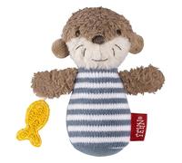 Mini Rattle Otter - Mini Grasping Toy for Rattling, Feeling, Playing with Cuddly Soft Fabric Animal - A Faithful Companion for Babies and Toddlers from 0+ Months