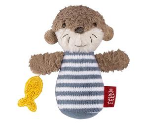 Mini Rattle Otter - Mini Grasping Toy for Rattling, Feeling, Playing with Cuddly Soft Fabric Animal - A Faithful Companion for Babies and Toddlers from 0+ Months