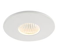 Mini Recessed Downlight Fixture - 4W Warm White COB LED - Matt White