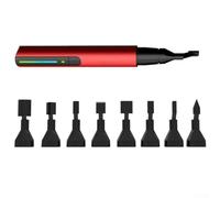 Mini Reciprocating Sander Set - 3-Speed Sanding Pen for Detail Grinding, Polishing & Carving, 8 Interchangeable Nylon Tips, 2.5 mm, 2800-3600 CPM, for Wood, Clay & Crafts
