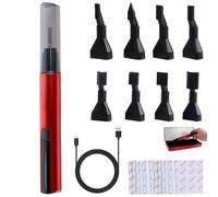 Mini Reciprocating Sander Set, Electric Sanding Pen, USB Rechargeable Mini Sander with Overload Protection, 3 Gears Adjustable Sanding Pen Polishing Machine for Grinding Polishing Surfaces(Red)