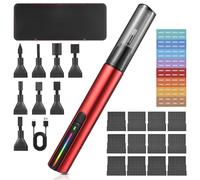 Mini Reciprocating Sander, USB Rechargeable Electric Sanding Pen 3 Gears Adjustable Detail Sander with 8 Sanding Head and 12 Sandpaper for Grinding Polishing Surfaces
