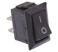 Mini Rectangle On/Off Black Rocker Switch SPST