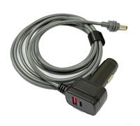 Mini Rectangular Dish Dc Charging Cable - 12v Power 48v Car Charger Adapter Having Pd30w Usb Speedy Usb-c Ports for Weatherproof Abs Housing 5m Length(300CM)