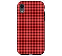Mini Red Gingham Check Pattern Case for iPhone XR