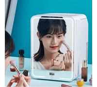 Mini Refrigerator 12L Compact Refrigerator Portable Personal Fridge for Makeup Beauty Refrigerato Thermoelectric Cooler And Warmer for Skincare Insulin Creams Breast Milk Foods Home And Travel
