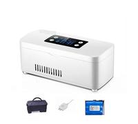 Mini Refrigerators Travel Portable Insulin Refrigerator for Medicine Storage, Quiet Smart Mini Refrigerator, LCD Display, Large Capacity Pill Box for Bedroom D