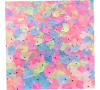 Mini Resin Animals 100PCS Luminous Mini Dolphin Glow in the Dark Tiny Dolphin Figures for DIY Cake Potting Micro Landscape Decorations Mini Resin Figures Dolphin Figurines Mini Resin Animals Landscape