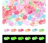 Mini Resin Animals - 60PCS Luminous Mini Turtles, Glow-in-The-Dark Animal Figurines, Tiny Resin Turtle Toys for DIY Crafts, Aquarium, Garden, Dollhouse, Succulents & Ocean Theme Party Decorations