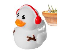 Mini Resin Duck - Christmas, Decorative Miniature Ducks, Small Ducks | Doll-House Ornament for Christmas Ornaments, Aquarium Fairy Garden Pool Decoration Landscape