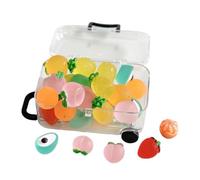 Mini Resin Fruits - Colorful Small Polymer Charm For Scrapbooking | Mini Doll House Decorations for Boys Girls Home Apartment Doll House Fairy Garden Aquarium DIY Crafts