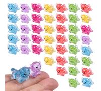 Mini Resin Glitter Axolotl 60 Pcs Variety Tiny Animals Figures Miniature Little Small Salamander Figurines Bulk for Micro Fairy Garden Landscape Accessories Hide Crafts Decor