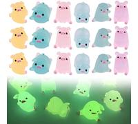 Mini Resin Luminous Pig 36Pcs Cute Mini Pigs Glow in the Dark Mini Animal Figurines Car Accessories Landscape Potted Plant Decor DIY Craft Keychain Phone Case, Mini Resin Luminous Pig