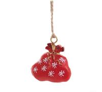 Mini Resin Snowman and Stockings Ornaments for Christmas Tree Decoration, European Style Hanging Resin Decorations for Festive Use (A)