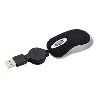 Mini Retractable Cable Wired USB Optical Mouse Small Portable Compact Mice Great for Small Hands & Travel for A pple Ma c HP Dell Lenovo Thinkpad Sony Asus Acer Tablet PC Laptop