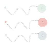 Mini Retractable Tape Measure,3PCS Measuring Tape for Body,60inch/150cm Soft Dual Sided Tape Measure for Body Sewing Fabric Tailor Cloth Craft Measurement Tape (Blue,Green,Pink)