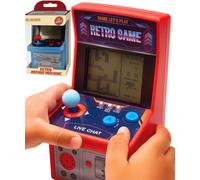 Mini Retro Arcade Game Handheld Tabletop Console Red Blue