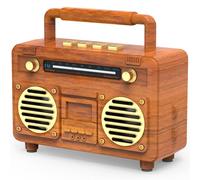 Mini Retro Bluetooth Speaker for Men Women Gift, Wireless Speakers with Stereo Sound, Vintage Decor Style for Desk Accessories, Bedroom, Office,Kitchen, Cute Small Size & Support TF Card,USB