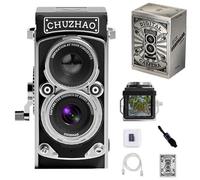 Mini Retro Digital Camera with 16GB Card, 12MP Vlogging for Beginners, FHD 1080P Video, Unique Gift for Him and Her