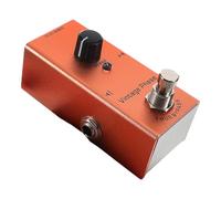 Mini Retro Phase Pedal for Electric Guitar, Orange Metal True Bypass