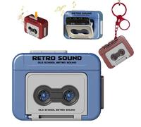 Mini Retro Recorder Keychain Can Record And Play Music Fun Music Box Pendant Personalized Couple For Girlfriend P3D5 Gift