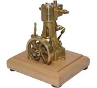 Mini Retro Steam Engine Model Kit - 1.7c Horizontal Single-cylinder Mill Toy With Speed Reducer For Physics Education, Diy Science Project, Fun Learning M31b