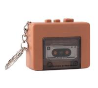 Mini Retro Tape Recorder Keychain Microcassette Player Recorder Keychain with Micro T0W3 Tape Cassett Music Player Pendant