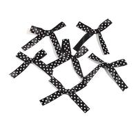 Mini Ribbon Bows, 50 Pcs 5x4cm 0.6cm Wave Point Satin Scissor Ribbon Bows DIY Crafts Sewing Accessories