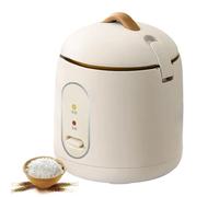 Mini Rice Cooker, 1.2L Small Thermal Rice Cooker with Steaming Tray and Non-stick Pot, Small Dormitory Automatic Rice Cooker, Small Rice Cooker, Mini Rice Maker for 1-2 People Use White