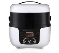 Mini Rice Cooker 2L, Multifunction Smart Food Steamer & Slow Cooker, Portable Non-Stick Pot for Rice/Soup/Oatmeal, Auto Keep Warm for Home, Office, On The Vehicle