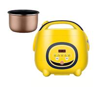 Mini Rice Cooker - Compact Design for Healthy Cooking and Steaming Vegetables with Non-Stick Pot