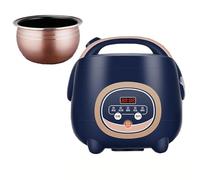 Mini Rice Cooker - Compact Design for Healthy Cooking and Steaming Vegetables with Non-Stick Pot