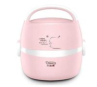 Mini Rice Cooker Multi-Function Portable Rice Cooker Steamer Slow 1.3L Stainless Steel Liner Heating Box,Pink