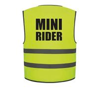 Mini Rider Childs Hi Vis Vest Children's High Viz Reflective Safety Kids Waistcoat Fancy Dress Road Safe Horse Rider Equestrian Riding