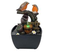 Mini Robins Water Fountain Home Decor Indoor Nature's Beauty