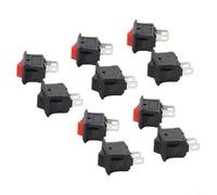 Mini Rocker Switch 2-Pin ON-Off for SPST Toggle Switch, 125VAC 6A / 250VAC 3A, Compact 14.8 x 10.3 x 16.5 mm Snap-in Design for Boats, Cars,