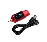 Mini Rocket Tattoo Machine Set With 2000 MAh Wireless Power Supply Interface Batteries Rotary Pen Kit Precision Drive(Red Power)