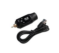 Mini Rocket Tattoo Machine Set With 2000 MAh Wireless Power Supply Interface Batteries Rotary Pen Kit Precision Drive(Black Power)