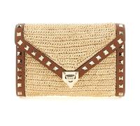 Mini Rockstud Raffia Shoulder Bag, female, Valentino Garavani, Cross Body Bags, Beige, ONE SIZE, Bags ONE SIZE