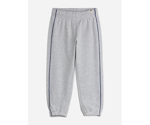 Mini Rodini Baby Girls Plain Piping Joggers in Grey - Grey - 92-98 cm (1.5-3 Yrs)