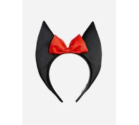 Mini Rodini Girls Bat Ears Satin Headband in Black - Black - One size