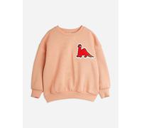 Mini Rodini Girls Dino Patch Sweatshirt in Pink - Pink - 128-134 cm (7-9 Yrs)