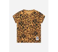 Mini Rodini Girls Leopard Print T-Shirt - Multicoloured - 1 - 3 Mths