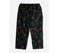 Mini Rodini Girls Lingonberries AOP Trousers in Black - Black - 128-134 cm (7-9 Yrs)