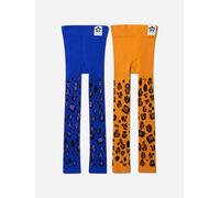 Mini Rodini Girls Organic Cotton Leopard Leggings (2 Pack) in Multicolour - Multicoloured - 1 - 3 Mths