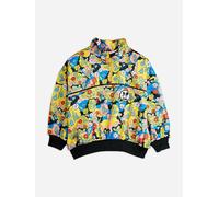 Mini Rodini Girls Ritzratz Patch Half Zip Sweatshirt in Multicolour - Multicoloured - 92-98 cm (1.5-3 Yrs)