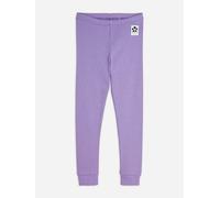 Mini Rodini Girls Solid Rib Leggings in Purple - Purple - 9 - 11 Yrs
