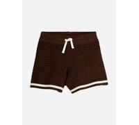 Mini Rodini Kids Lizard Patch Crochet Knit Shorts in Brown - Brown - 7-9Yrs